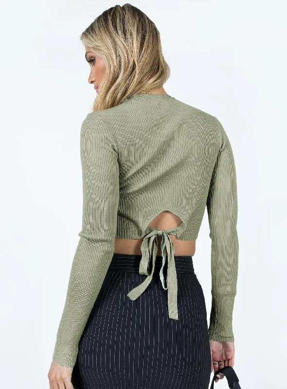 Arthur Long Sleeve Top Sage