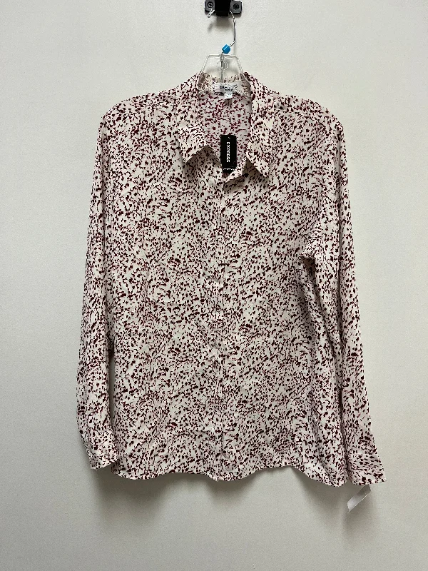 Cream Top Long Sleeve Express, Size Xl