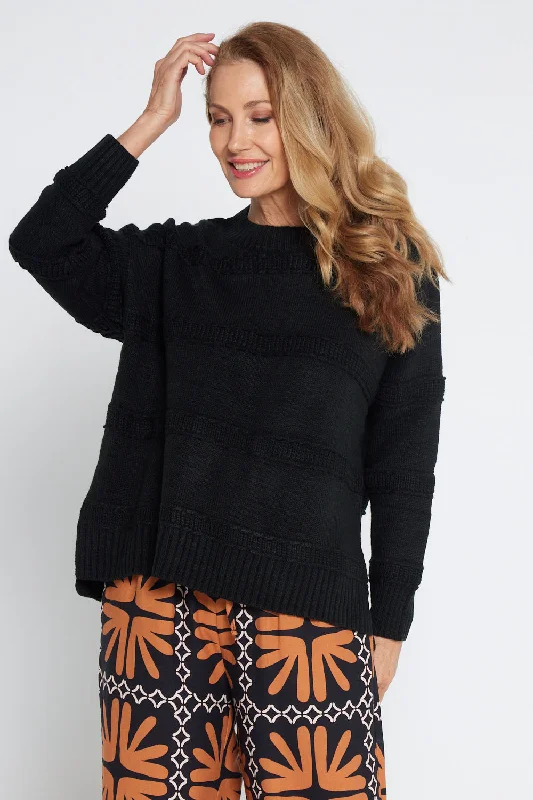 Rome Knit Jumper - Black