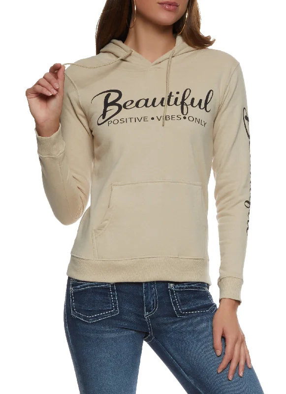 Beautiful Positive Vibes Only Hoodie