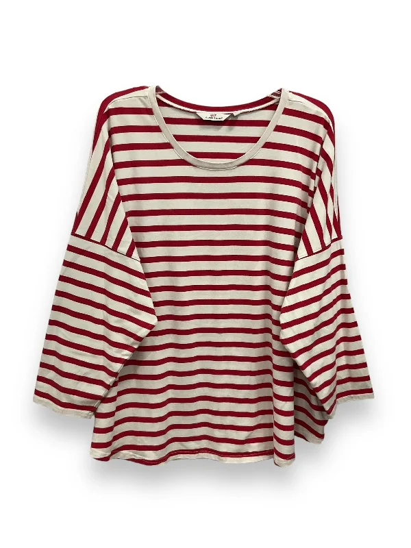 Top Long Sleeve Basic By Vineyard Vines In Striped Pattern, Size: 3x