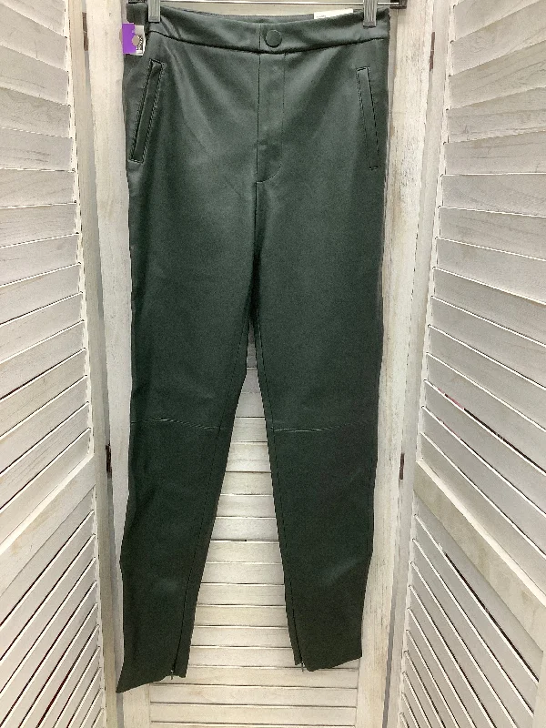 Green Pants Leggings Zara, Size S