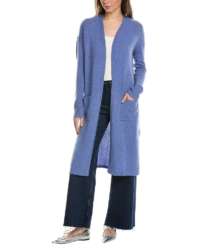 Alashan Cashmere Technical Kick Back Long Cashmere Cardigan