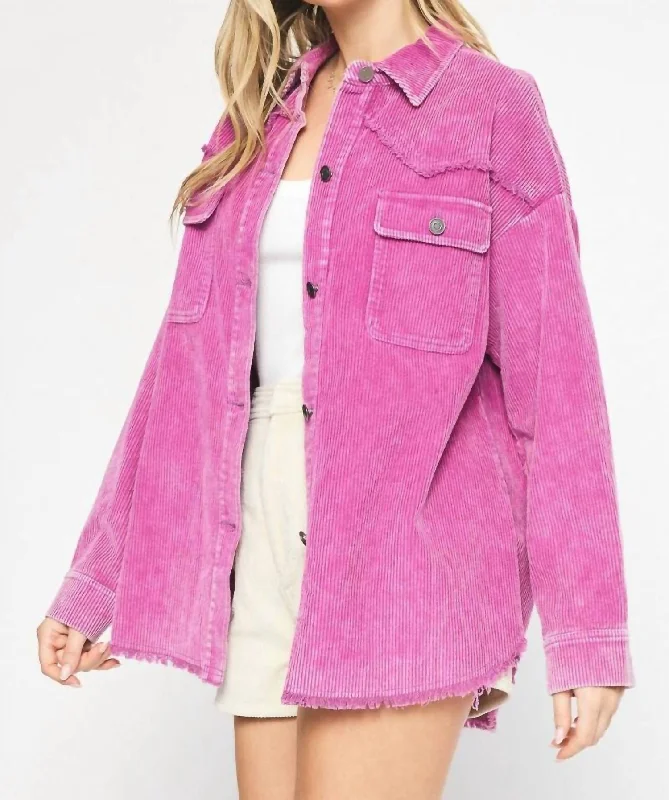 Berry & Bright Jacket In Pink