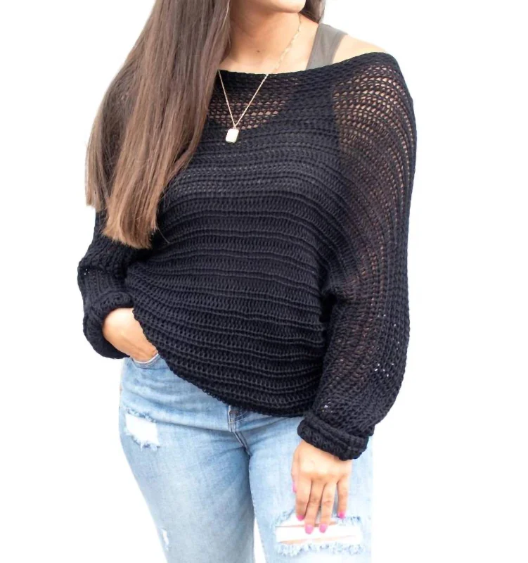 Born To Love Sweater In Black