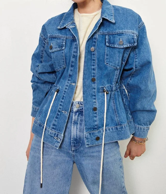 Edson Denim Jacket In Light Used Blue