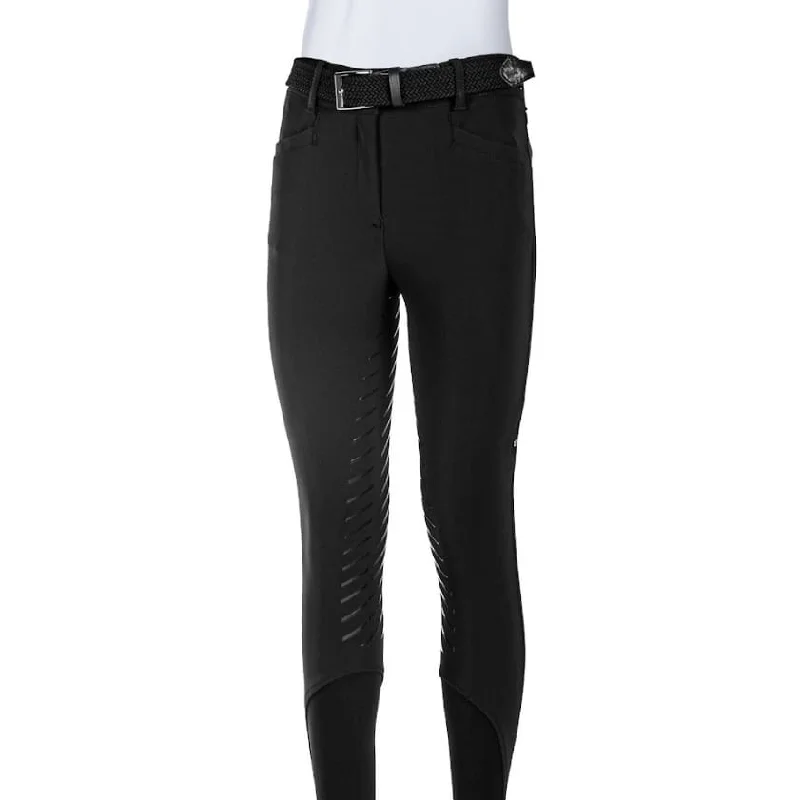 Equiline Ladies High Waist Full Grip Breeches Wadellef Black