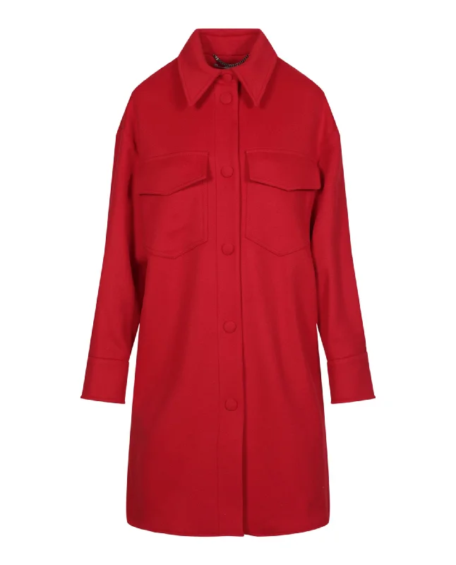 Kerry Button-Up Wool Coat