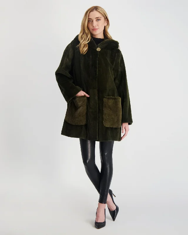 Large / olive green