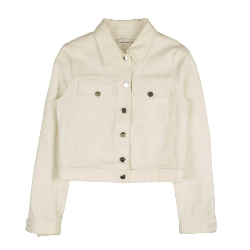 White Caban Denim Jacket