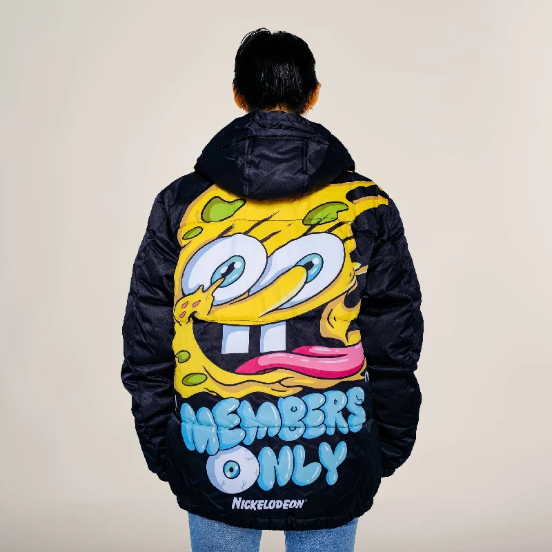 Women's Rad Spongebob Puffer Oversized Jacket