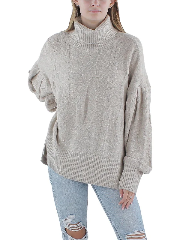 Womens Wool Pullover Turtleneck Sweater