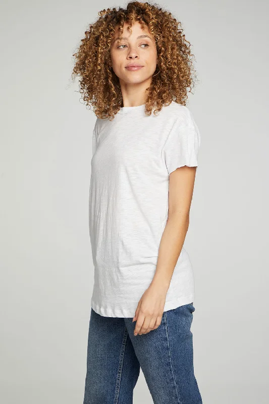 Cap Sleeve Crew Neck Tee