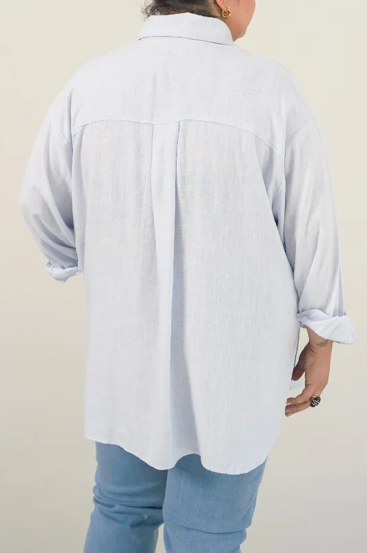 CURVE LINEN SHIRT