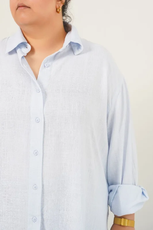 CURVE LINEN SHIRT