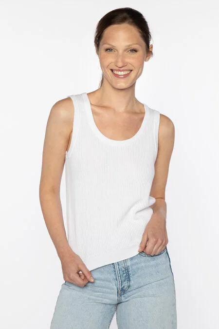 Kinross Cashmere Rib Tank