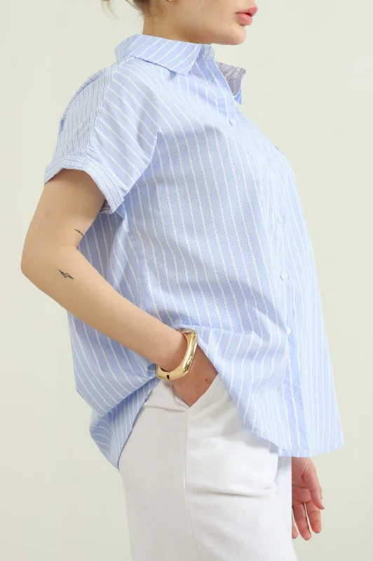 PATCH STRIPED SHIRT