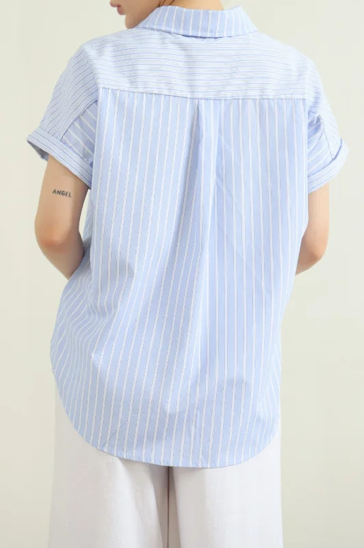 PATCH STRIPED SHIRT