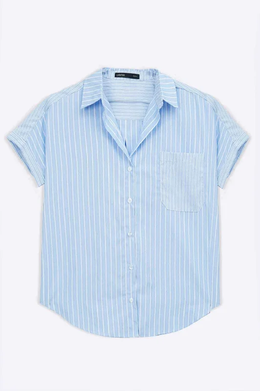 PATCH STRIPED SHIRT