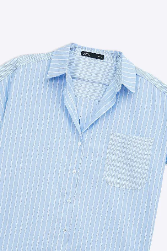 PATCH STRIPED SHIRT