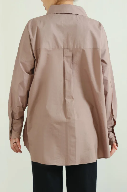 TIE-UP POPLIN SHIRT