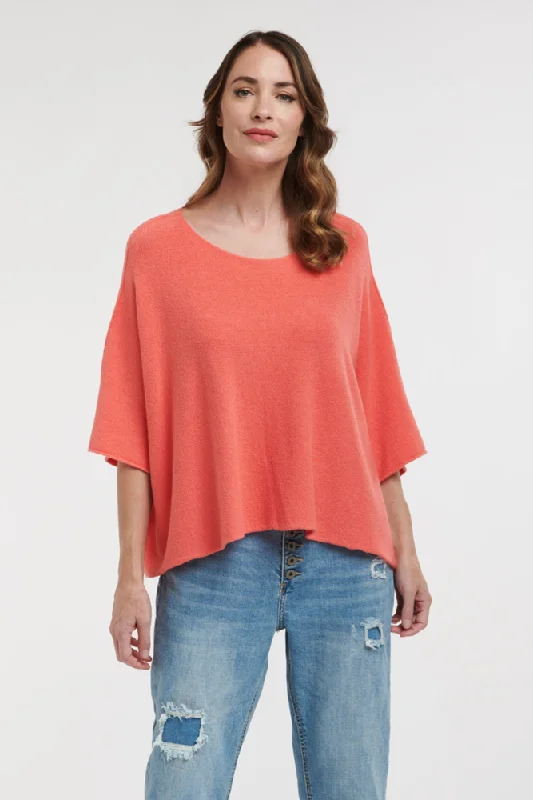 3/4 Sleeves Knit Top By Urban Luxury