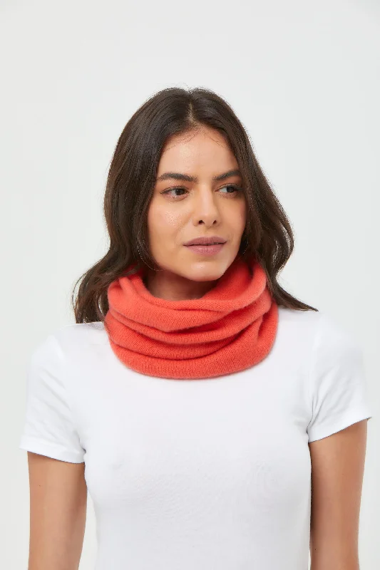 Cashmere Snood Orange