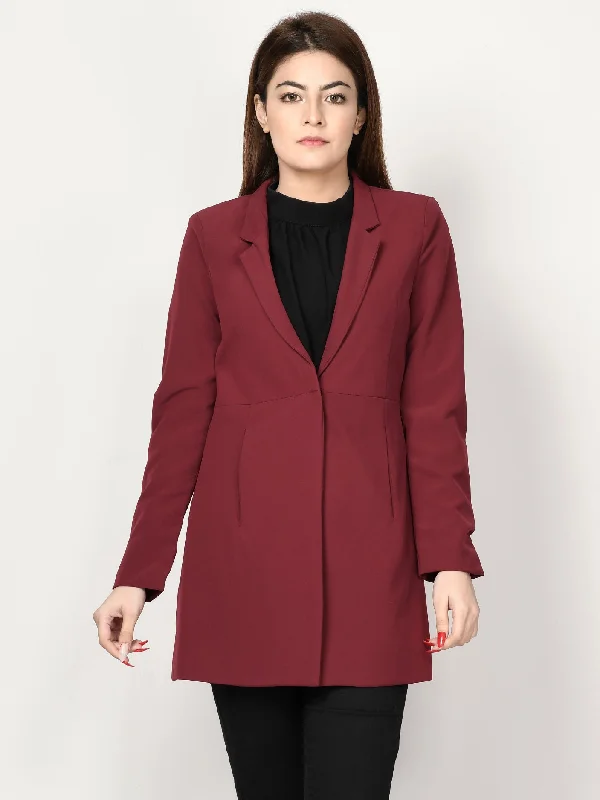 Classic Coat - Maroon