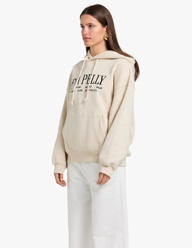 Greta Oversized Hoodie Studio - Bone