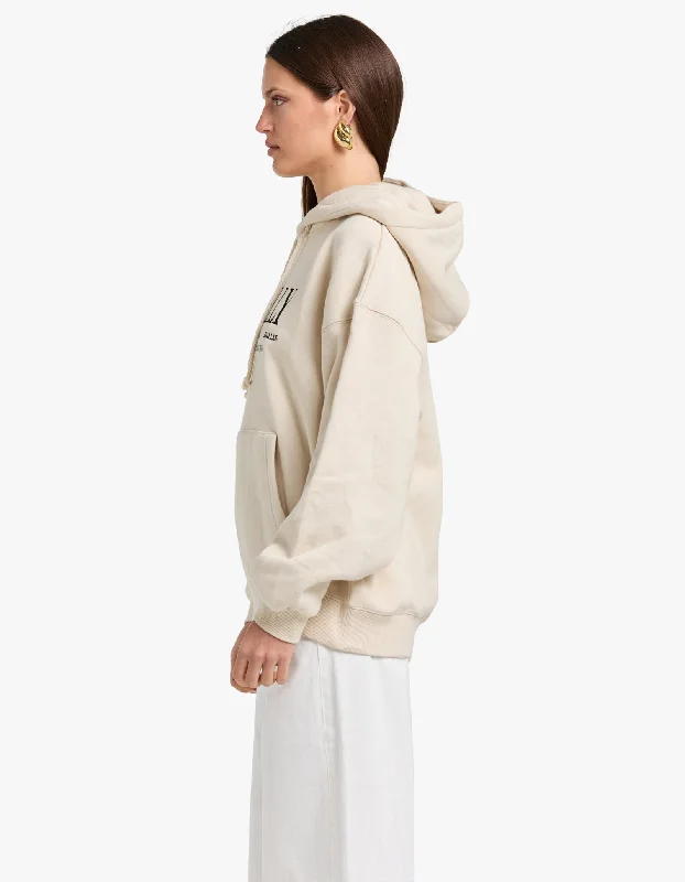 Greta Oversized Hoodie Studio - Bone