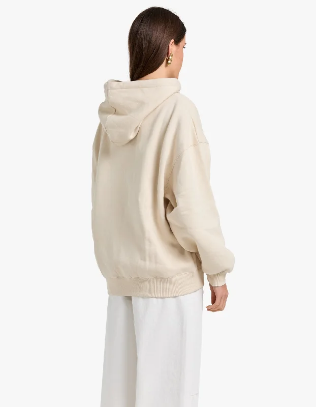 Greta Oversized Hoodie Studio - Bone