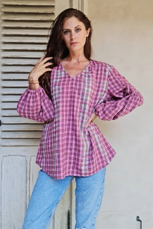 Flannel Peasant Top By Pixi Carnival