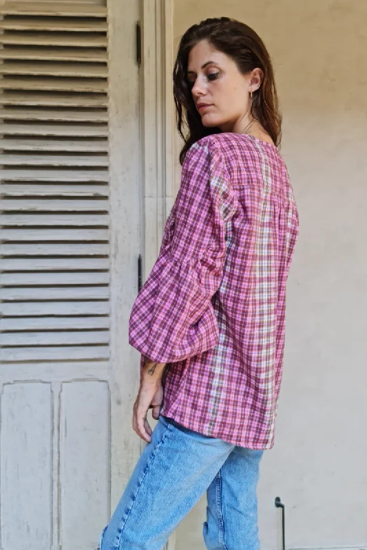 Flannel Peasant Top By Pixi Carnival