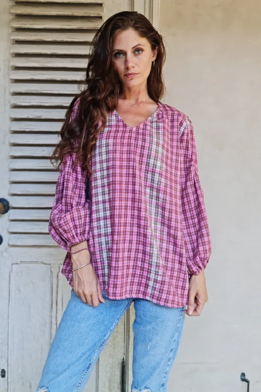 Flannel Peasant Top By Pixi Carnival