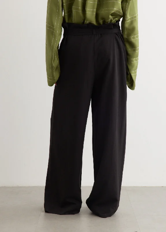 Fluid Tie-Waist Trousers