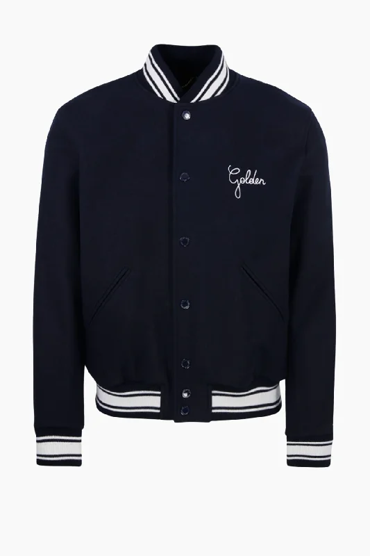 Golden Goose Bomber Jacket - Dark Blue