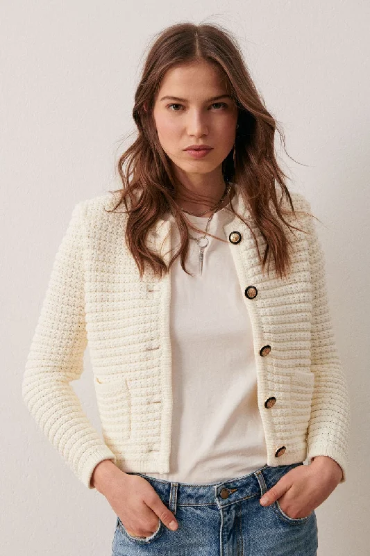 Must-have /High quality Cotton blend cardigan( 2 colors available )