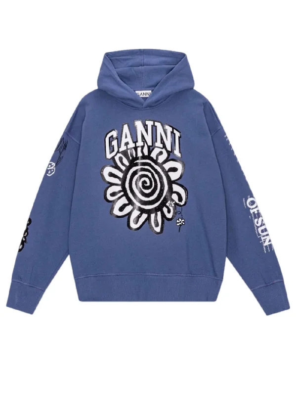 Ganni Isoli Mega Flower Oversized Hoodie