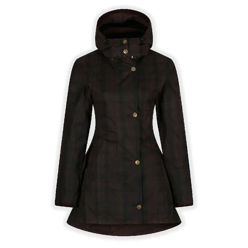 Louise Deluxe Check Wax Coat