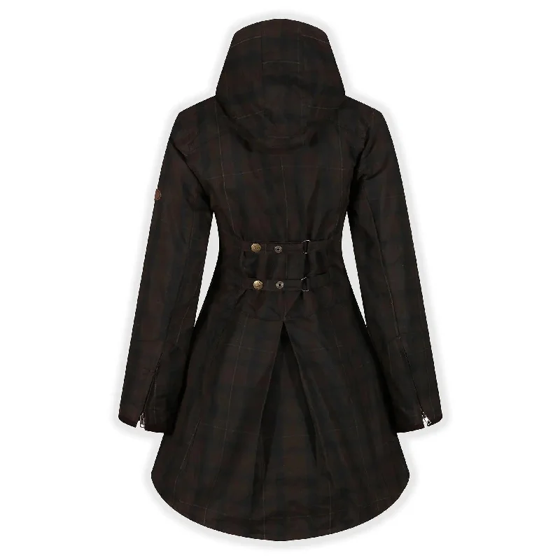 Louise Deluxe Check Wax Coat