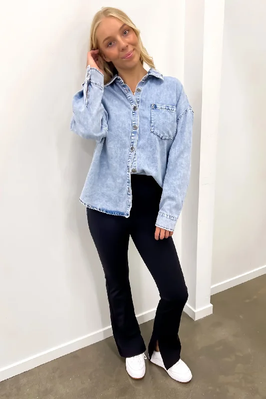 Maci Denim Shirt Light Blue