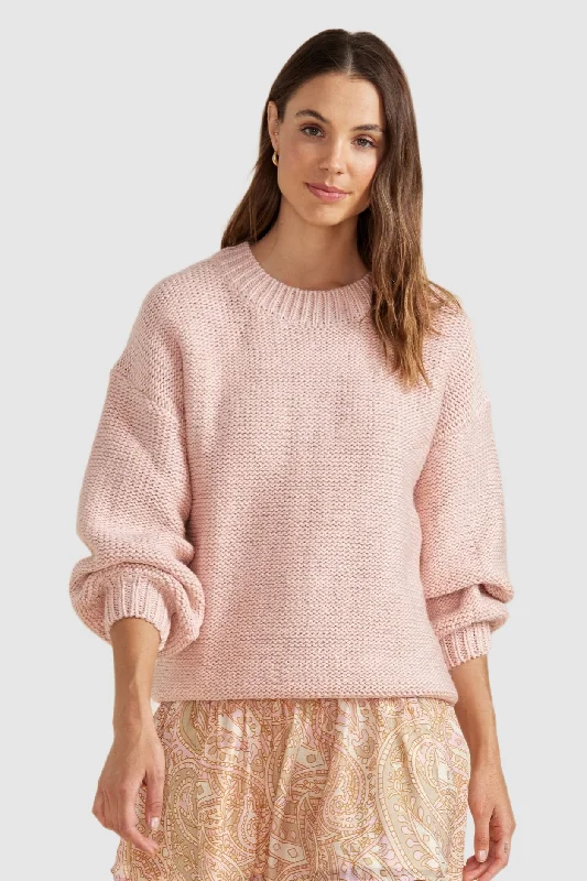 MINKPINK Womens Marlow Oversized Jumper Blush