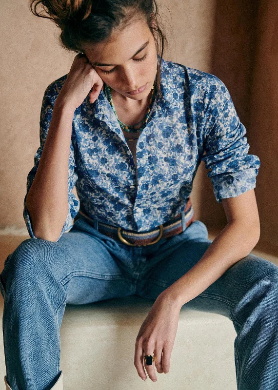 NoNothing |Classic silk cotton mix  button down shirt