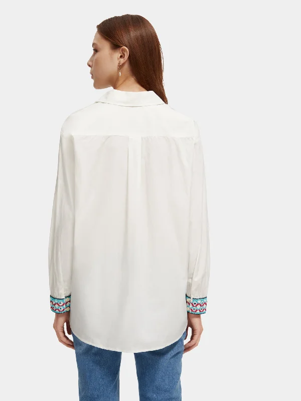 Oversized organic cotton shirt