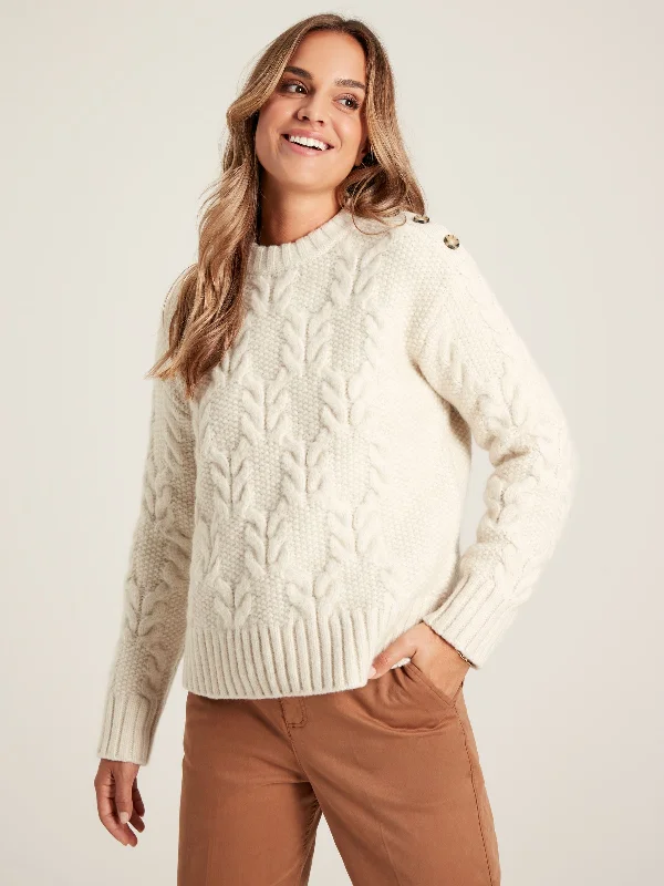 Pippa Cable Knit Jumper - Cream