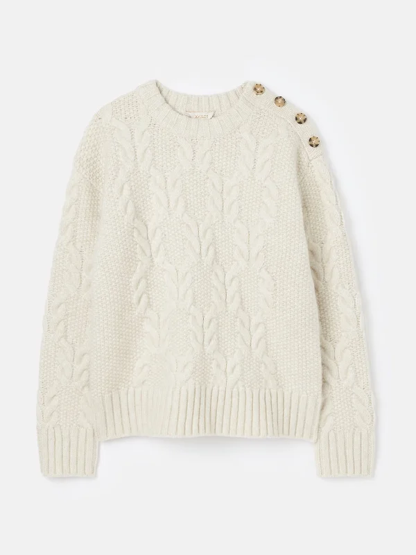 Pippa Cable Knit Jumper - Cream