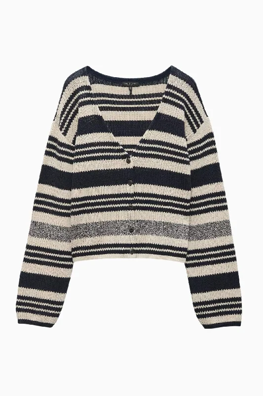 Rag & Bone Cyrus Striped Cardigan - Salute