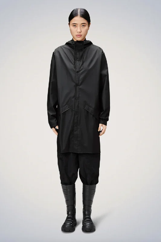 Rains - Long Jacket, Black