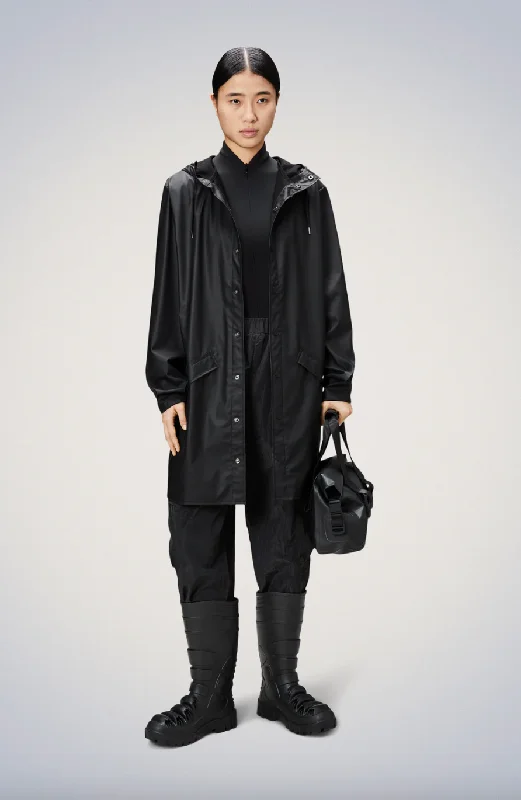 Rains - Long Jacket, Black