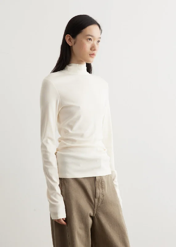 Rib Turtleneck Top